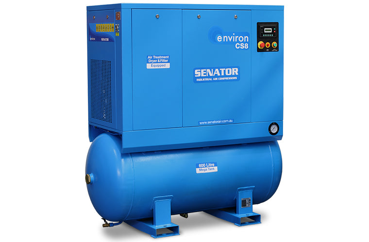 Senator CS8 7.5kW Rotary Screw Air Compressor – 4-in-1 Air Station